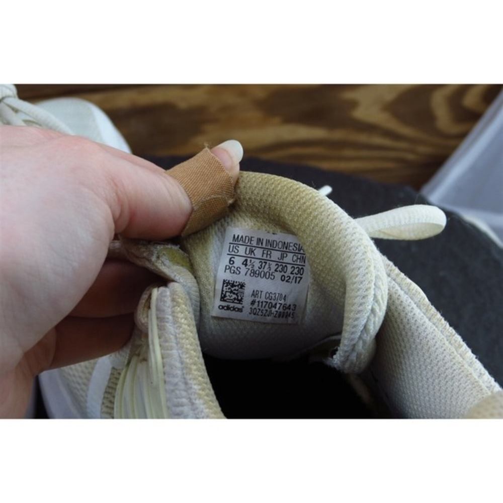 Adidas Women Running Shoes‎ Size 6 Lightweight Off White Fabric Comfort - Picture 7 of 9